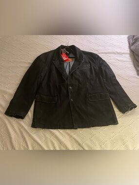 Diesel Denim Blazer Men’s Large Deep Black NWT